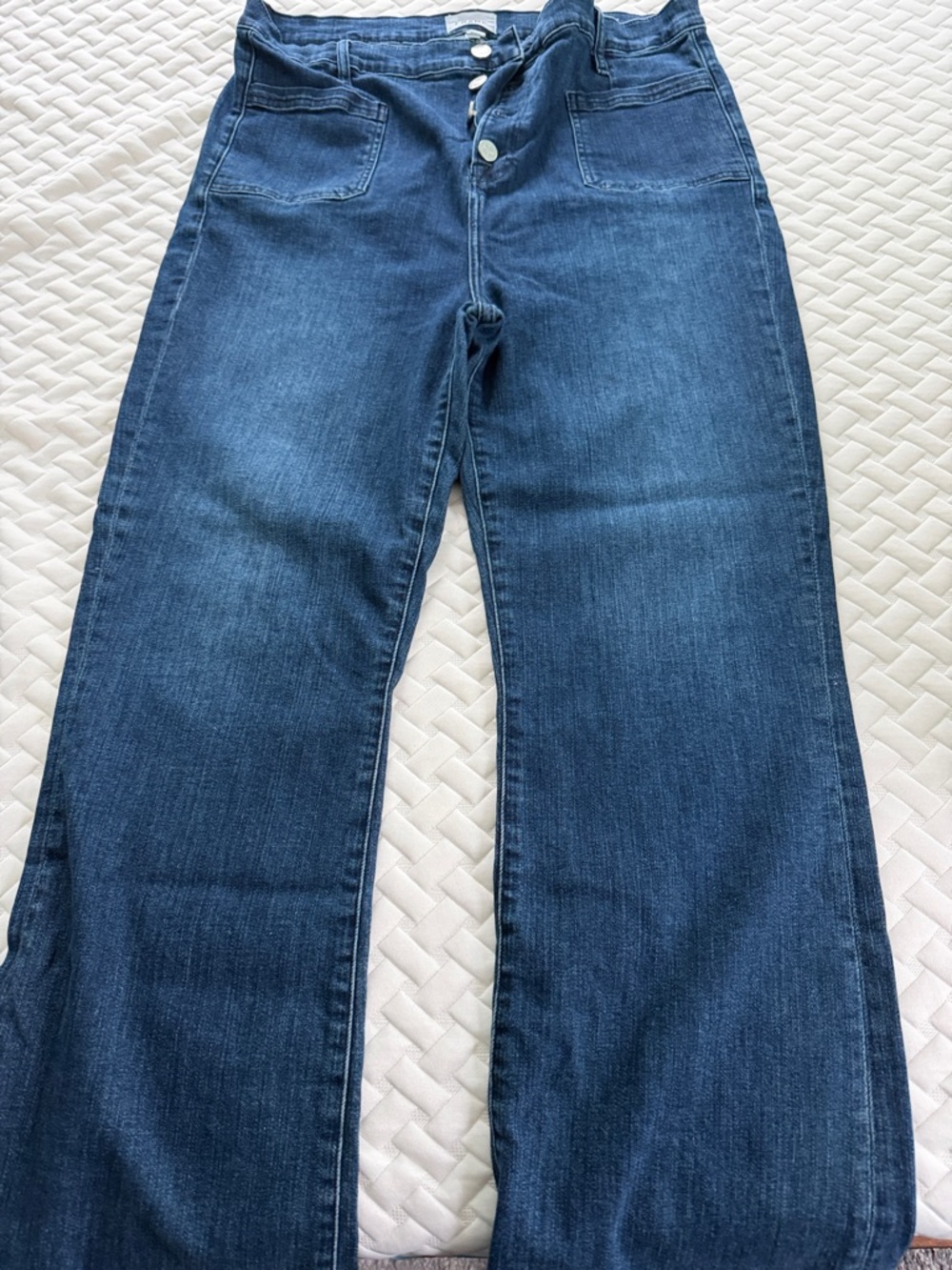 Frame Denim Women's Straight-Leg Jeans in Dark Blue Wash